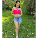 Crop Top Satinado AM0272